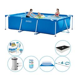 Foto van Intex frame pool rechthoekig 300x200x75 cm - zwembad combinatie deal