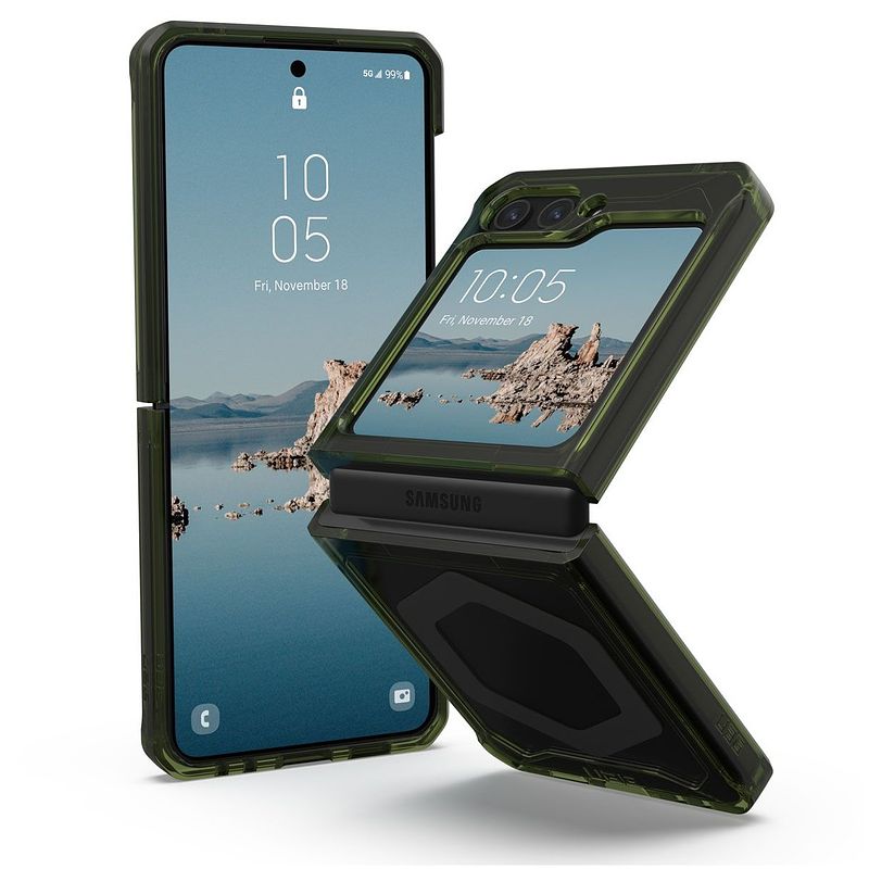 Foto van Uag plyo pro backcover samsung galaxy z flip 5 telefoonhoesje groen