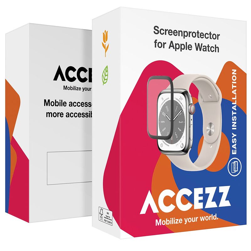 Foto van Accezz screenprotector met applicator apple watch series 10 - 42 mm smartphone screenprotector transparant