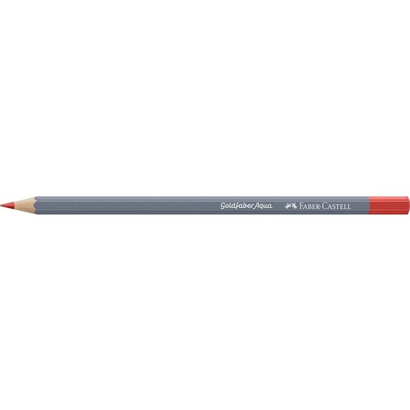 Foto van Aquarelkleurpotlood faber-castell goldfaber 118 scharlakenrood