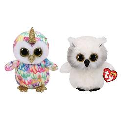 Foto van Ty - knuffel - beanie boo's - enchanted owl & austin owl