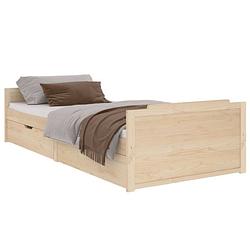 Foto van Vidaxl bedframe met lades massief grenenhout 90x200 cm