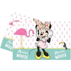Foto van Disney minnie mouse tafelkleed/tafelzeil tropical 120 x 180 cm - feesttafelkleden