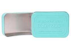 Foto van Blokzeep zeepblikje aluminium -voor body blok/scheer blok