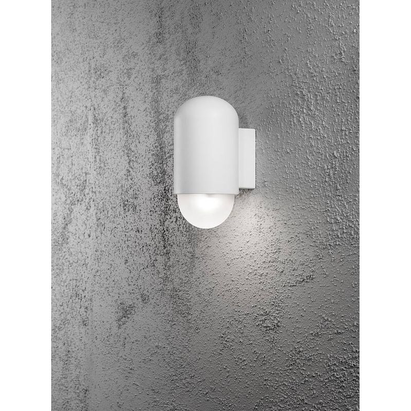 Foto van Konstsmide sassari 7525-250 led-buitenlamp (wand) energielabel: g (a - g) led led vast ingebouwd 4 w wit