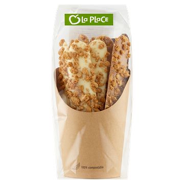 Foto van La place chocoladesticks van melk, puur en witte chocolade 190g bij jumbo