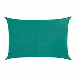 Foto van Polyester schaduwdoek/zonnescherm curacao rechthoekig mint groen 2 x 3 meter - schaduwdoeken