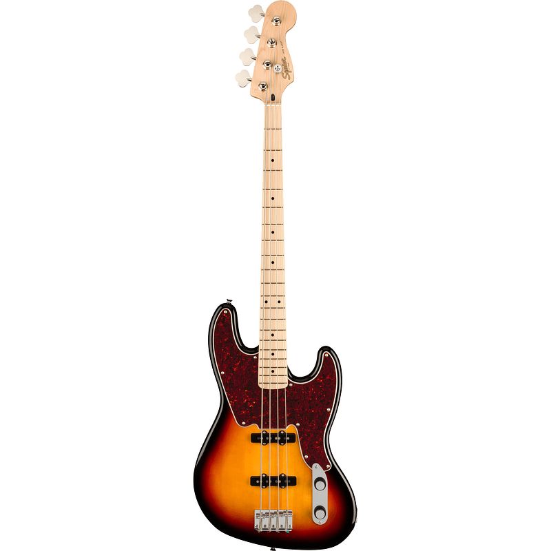 Foto van Squier paranormal jazz bass 54 3-color sunburst mn elektrische basgitaar