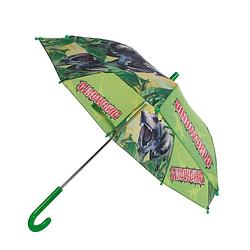 Foto van Kinder paraplu groen t-rex 70 cm - paraplu's