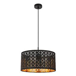 Foto van Industriële hanglamp harald - l:40cm - e27 - metaal - zwart