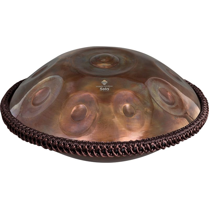 Foto van Sela se 312 majesty handpan c# kurd 13 stainless steel roestvrij staal