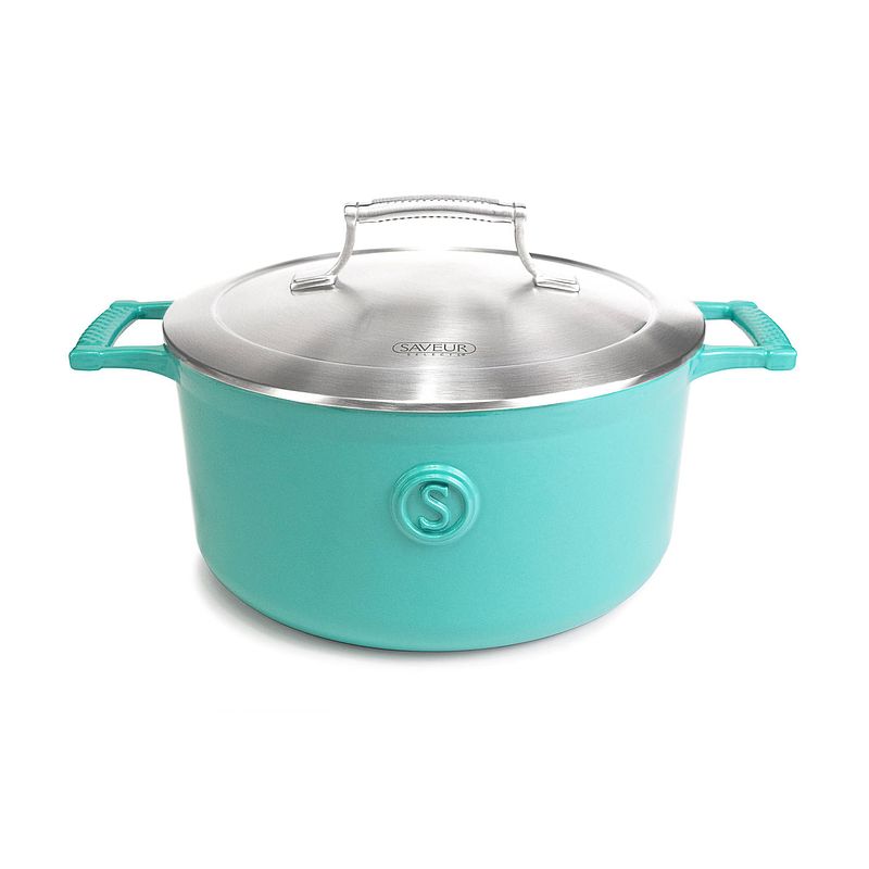 Foto van Saveur selects - gietijzeren braadpan - 25cm - saveur blauw