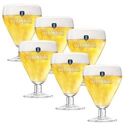 Foto van Affligem bierglazen op voet 30cl set van 6 stuks - bier glas 0,3 l - 300 ml