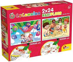 Foto van Cocomelon vloerpuzzel - altijd vriendelijk 2 x 24 stukjes . puzzel en kleurplaat . formaat 50ã35 - puzzel;puzzel (8008324091119)