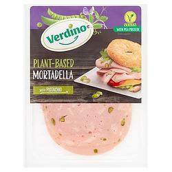 Foto van Verdino plantbased mortadella with pistachio 80g bij jumbo