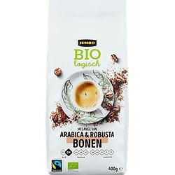 Foto van Jumbo biologisch arabica & robusta koffiebonen 400g