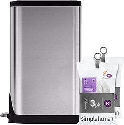 Foto van Simplehuman butterfly recycler 30 liter + vuilniszakken (120 stuks)