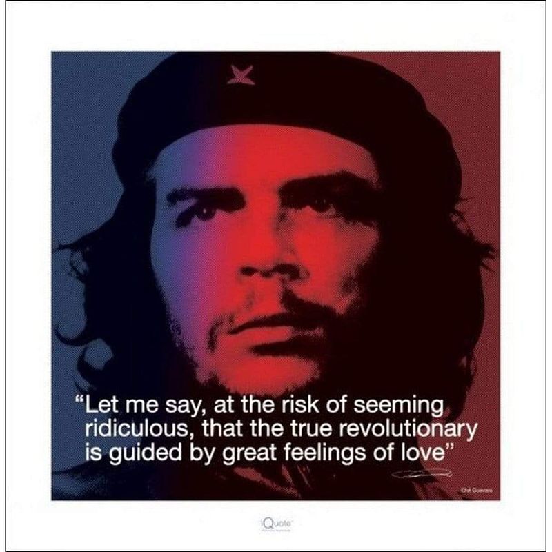 Foto van Pyramid che guevara iquote kunstdruk 40x40cm