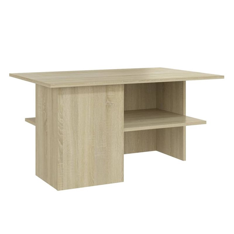 Foto van Vidaxl salontafel 90x60x46,5 cm spaanplaat sonoma eikenkleurig