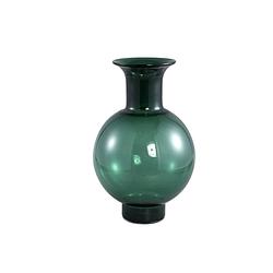 Foto van Ptmd nory green glass bulb vase round regular