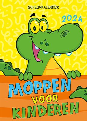 Foto van Scheurkalender 2024 moppen voor kinderen - paperback (9789463548182)