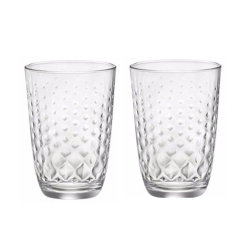 Foto van 6 stuks waterglazen/sapglazen glit 390 ml - drinkglazen