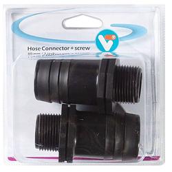 Foto van Vt - hose connector screw 40 mm 1 inch vijveraccesoires