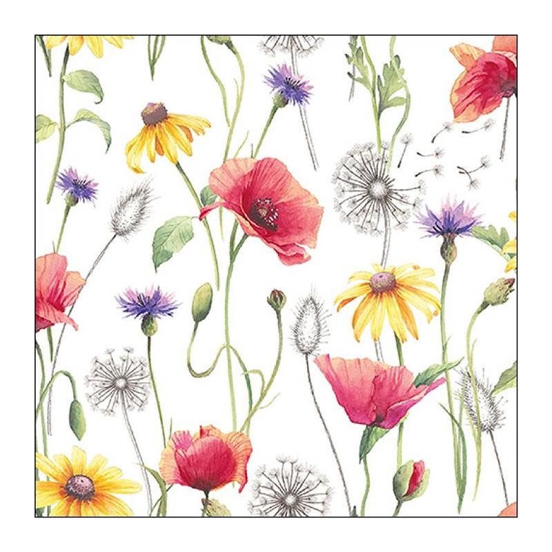 Foto van Ambiente servetten poppy meadow 33x33cm