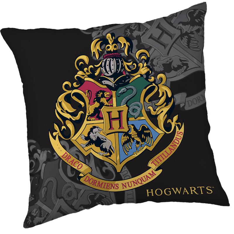 Foto van Harry potter sierkussen logo - 40 x 40 cm - polyester