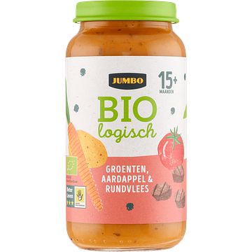 Foto van Jumbo biologisch babyvoeding groenten aardappel & rundvlees 15+ maanden 250g