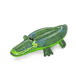Foto van Bestway opblaas krokodil - 148 x 6,7 x 2,9 cm - stevig pvc - kinderen vanaf 3 jaar - groen