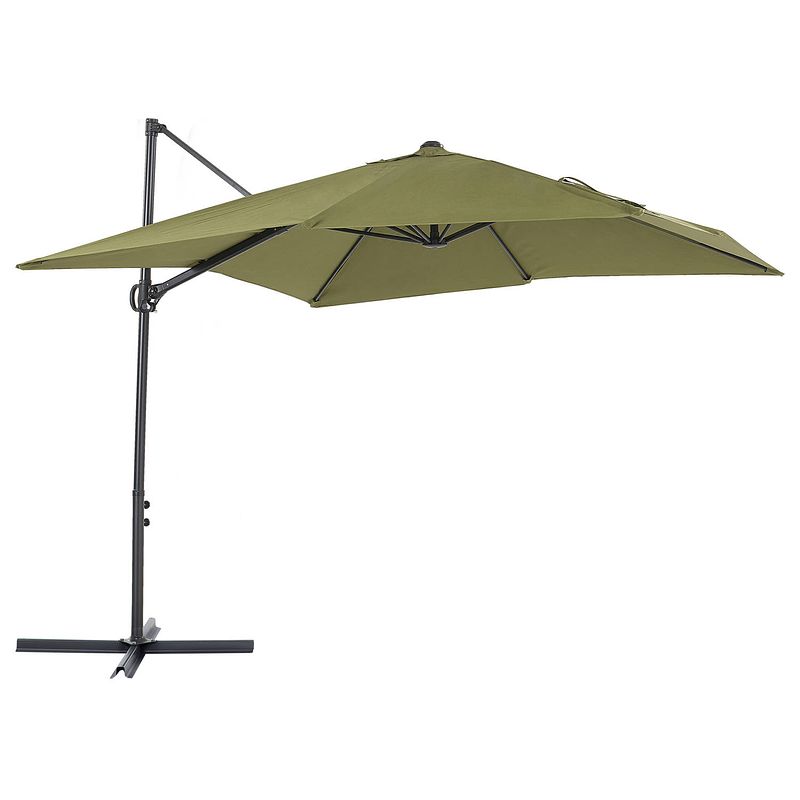 Foto van Beliani monza ii - cantilever parasol-groen-polyester