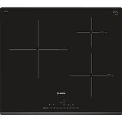 Foto van Bosch pij631fb1e - inductiekookplaat - 3 zones - 7400w - l59,2 x d52,2cm - glascoating - zwart
