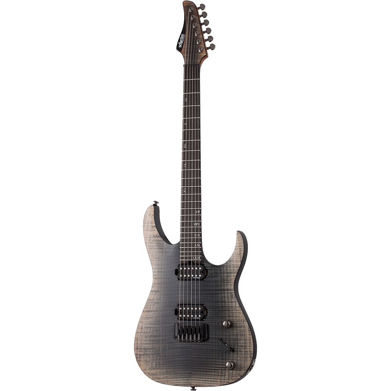 Foto van Schecter banshee mach-6 fallout burst elektrische gitaar