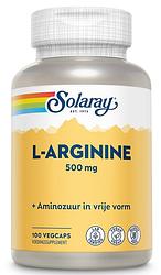 Foto van Solaray l-arginine 500mg capsules