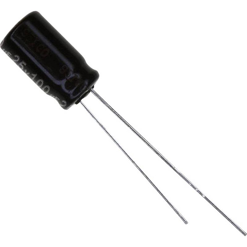 Foto van Panasonic elektrolytische condensator radiaal bedraad 2.5 mm 47 µf 50 v 20 % (ø) 6.3 mm 50 stuk(s)