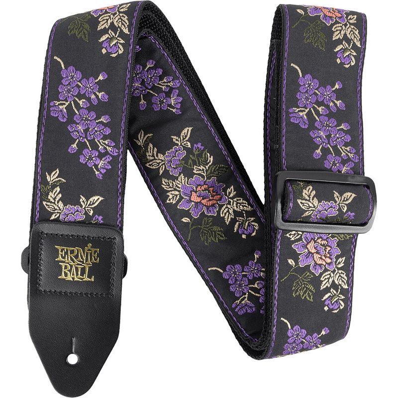 Foto van Ernie ball classic jacquard strap 5364 lavender blossom gitaarband