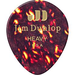 Foto van Dunlop 485p05hv celluloid teardrop pick heavy shell (set van 12)
