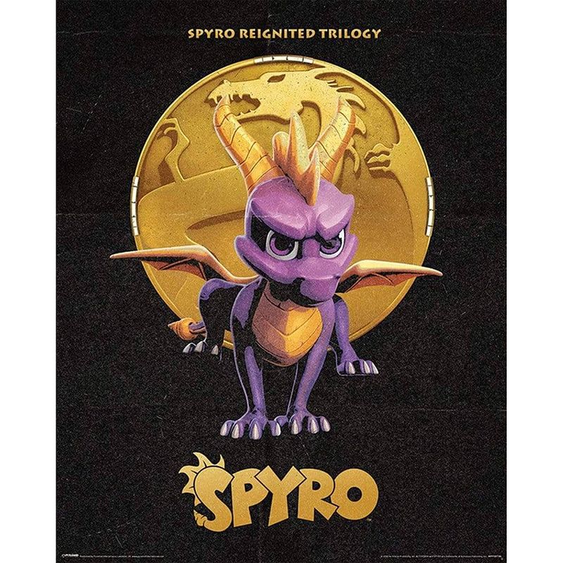 Foto van Pyramid spyro golden dragon poster 40x50cm