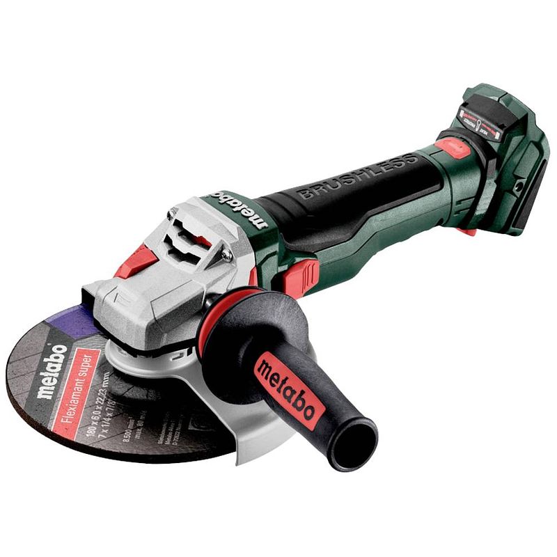 Foto van Metabo wb 18 ltx bl 15-180 quick 601735840 haakse accuslijper 180 mm brushless, incl. koffer, zonder accu, zonder lader 18 v