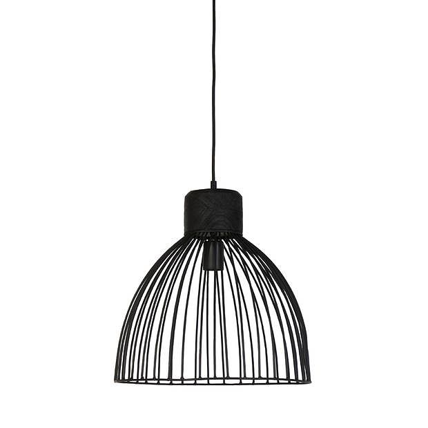 Foto van Light & living - hanglamp giada - 40x40x40 - zwart