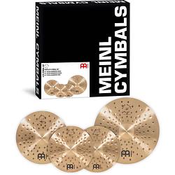 Foto van Meinl pa-cs1 pure alloy complete cymbal set bekkenset 15-18-22