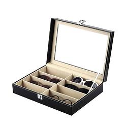 Foto van Zonnebrillen opberg box voor 8 brillen zwart