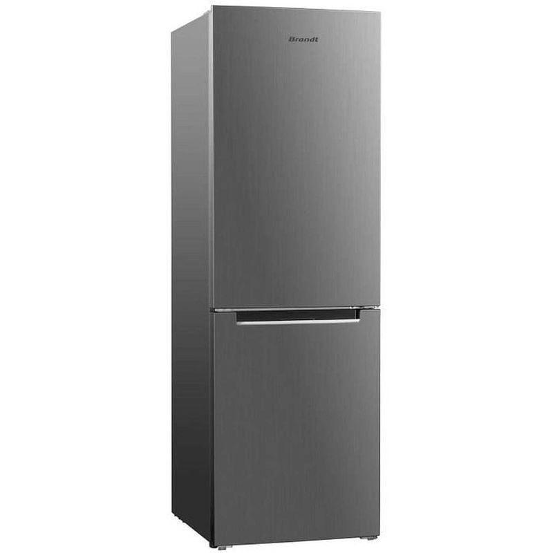 Foto van Brandt bc1860nx gecombineerde koelkast met 2 deuren - 293 l - grijs