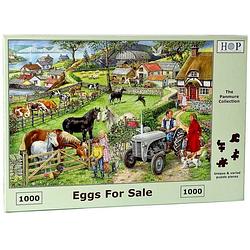 Foto van Eggs for sale puzzel 1000 stukjes
