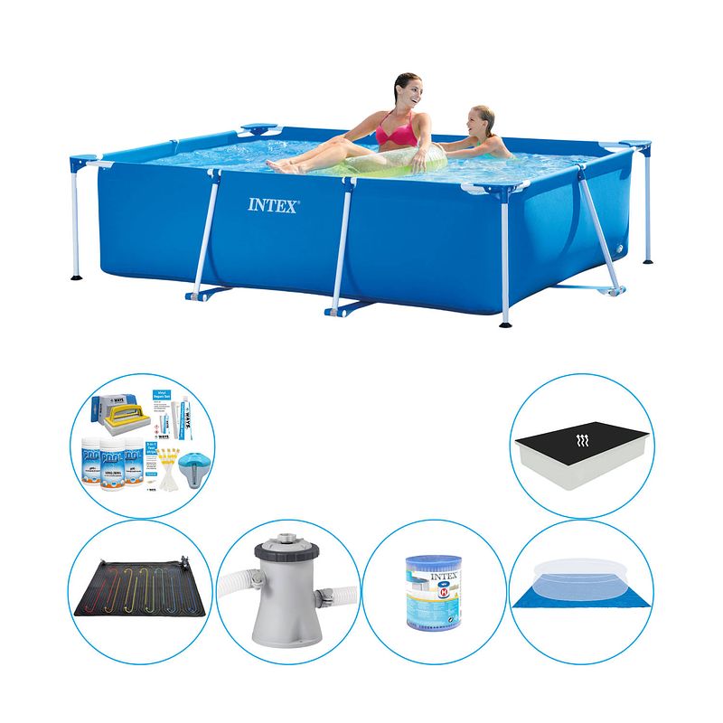 Foto van Intex frame pool rechthoekig 220x150x60 cm - slimme zwembad deal