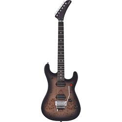 Foto van Evh 5150 series deluxe poplar burl black burst eb elektrische gitaar