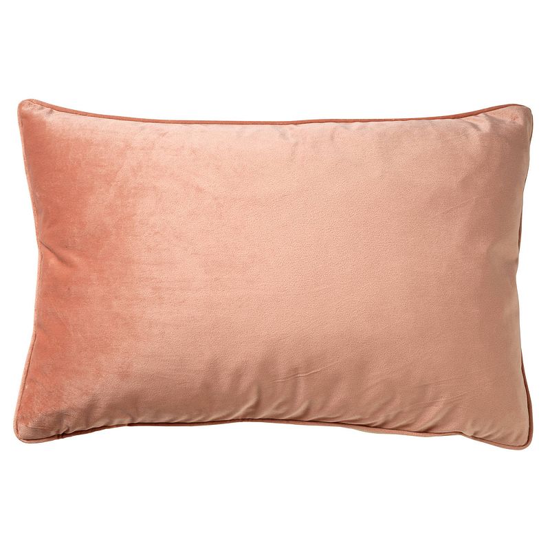 Foto van Dutch decor finn - kussenhoes velvet muted clay 40x60 cm - roze - roze