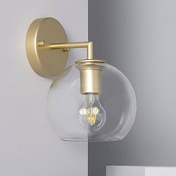 Foto van Bussandri lighting - vintage wandlamp - metaal - vintage - e27 - l:cm - voor binnen - woonkamer - eetkamer - slaapkamer
