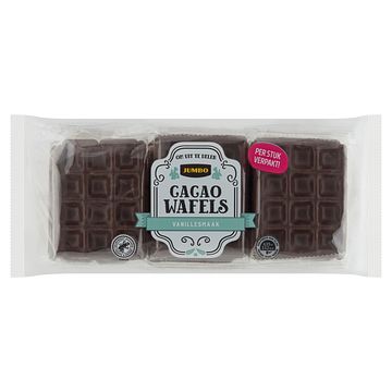 Foto van Jumbo cacao wafels vanillesmaak 9 stuks